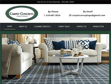 Tablet Screenshot of carpetconceptscleaning.com